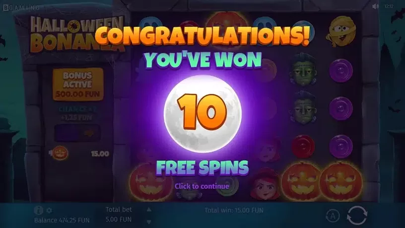 Halloween Bonanza slot screenshot 4