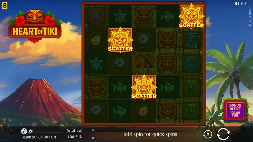Heart of Tiki slot screenshot 2