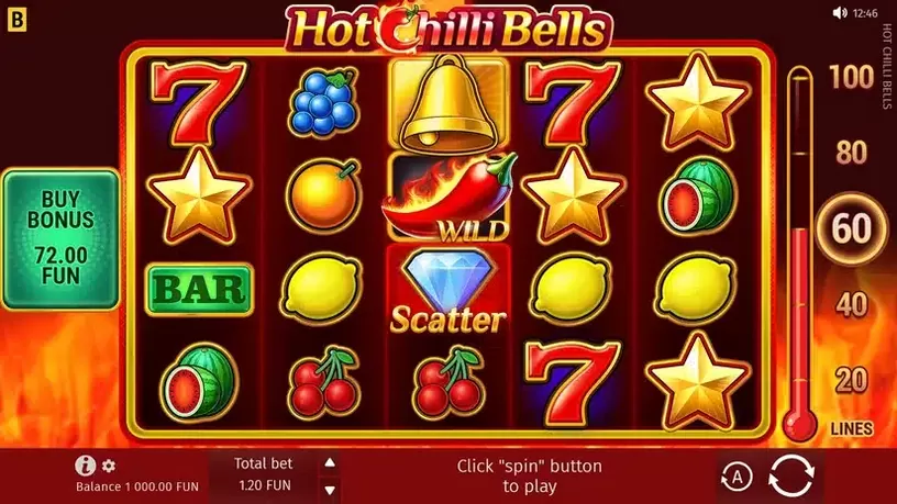 Hot Chilli Bells slot screenshot 1