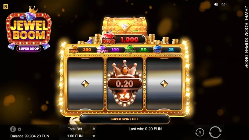 Jewel Boom Super Drop slot screenshot 3