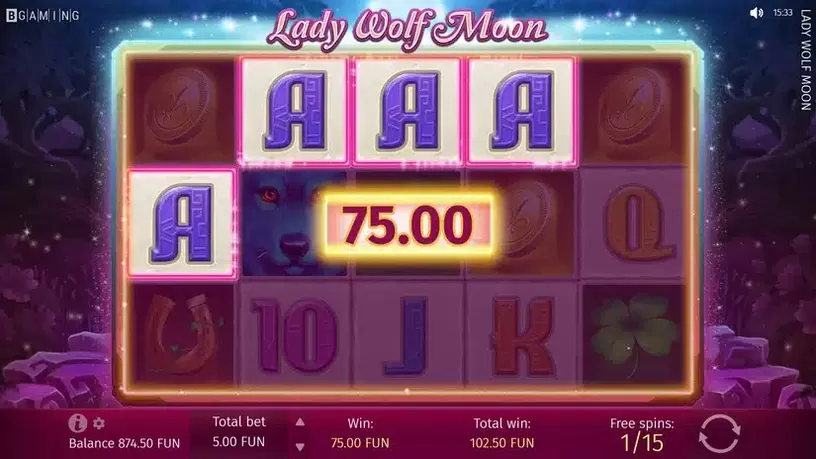 Lady Wolf Moon slot screenshot 6