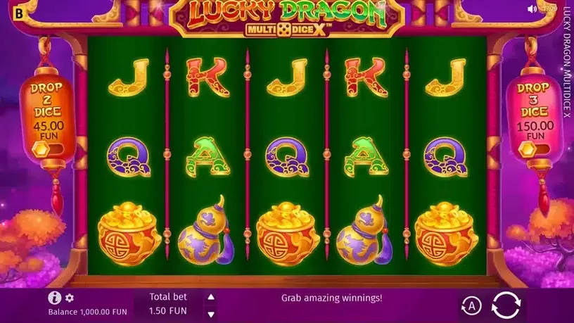Lucky Dragon Multidice X slot screenshot 1