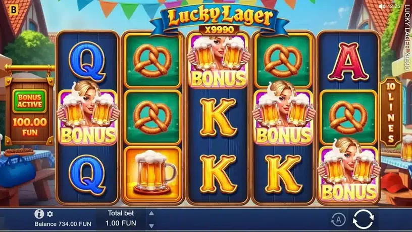 Lucky Lager x9990 slot screenshot 4