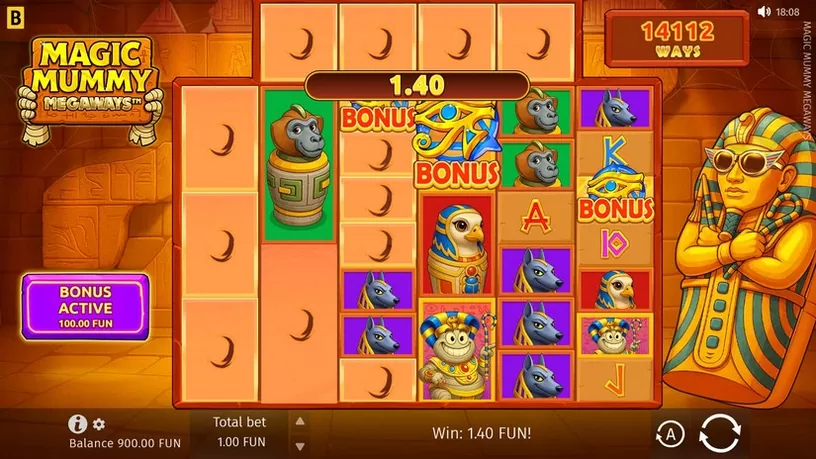 Magic Mummy MEGAWAYS slot screenshot 2