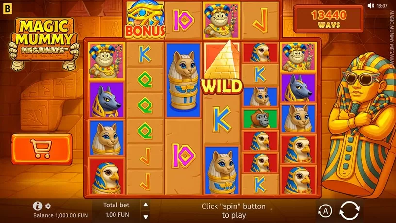 Magic Mummy MEGAWAYS slot screenshot 1