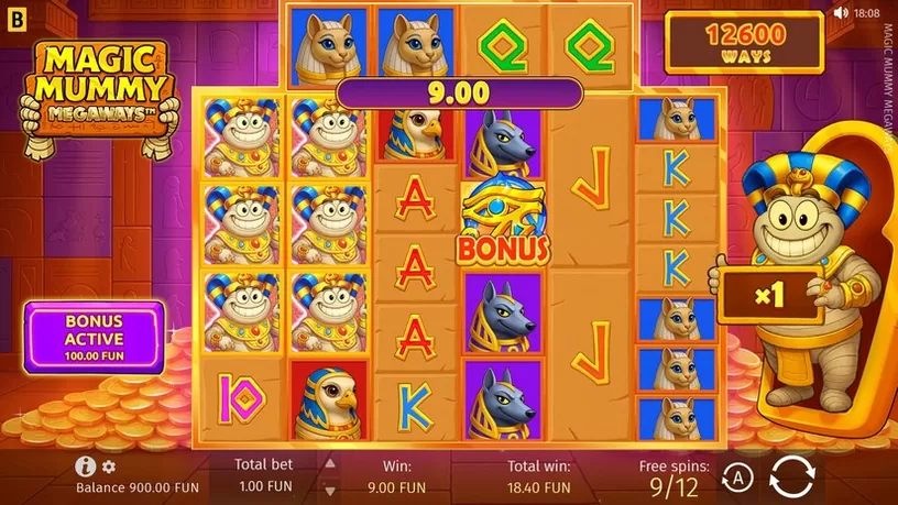 Magic Mummy MEGAWAYS slot screenshot 4