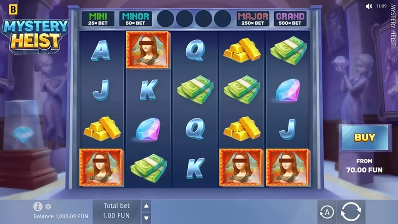 Mystery Heist slot screenshot 1