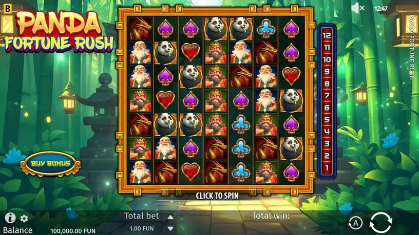 Panda Fortune Rush slot screenshot 1