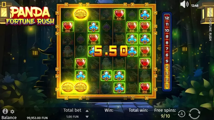 Panda Fortune Rush slot screenshot 4