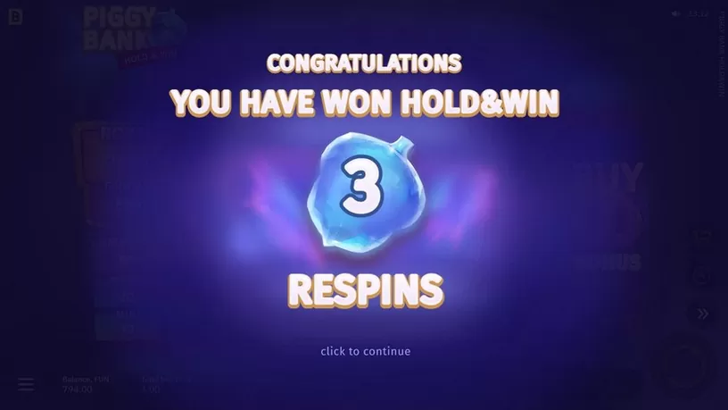 Piggy Bank Hold&Win slot screenshot 2