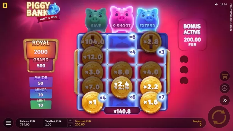 Piggy Bank Hold&Win slot screenshot 5