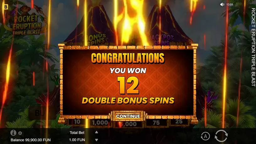 Rocket Eruption: Triple Blast slot screenshot 2