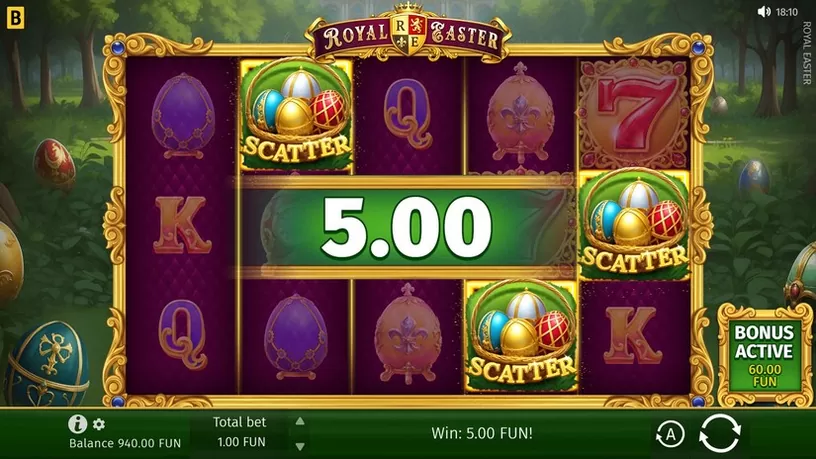 Royal Easter slot screenshot 2