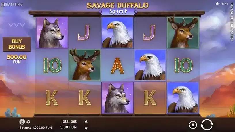 Savage Buffalo Spirit slot screenshot 1