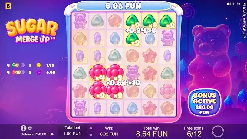 Sugar Merge Up slot screenshot 4