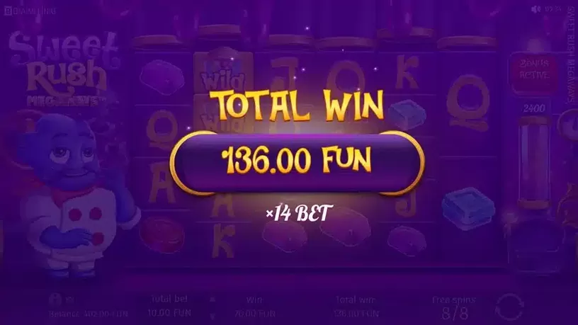 Sweet Rush MEGAWAYS slot screenshot 7