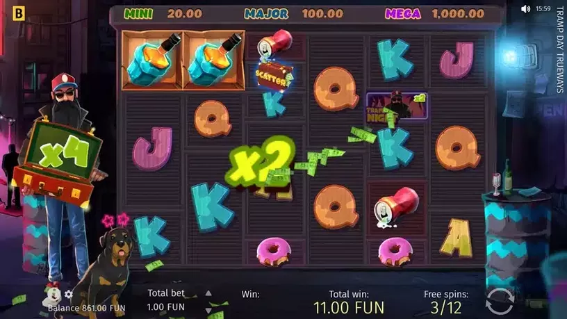 Tramp Day TRUEWAYS slot screenshot 6