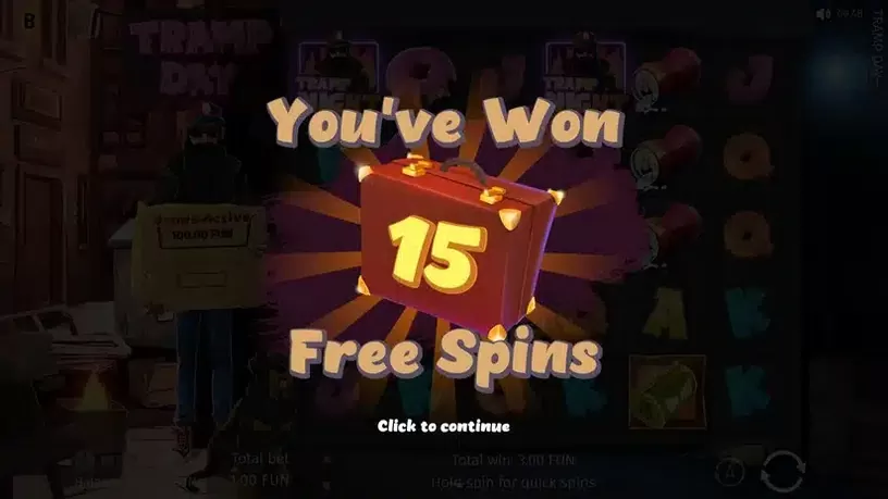 Tramp Day slot screenshot 2