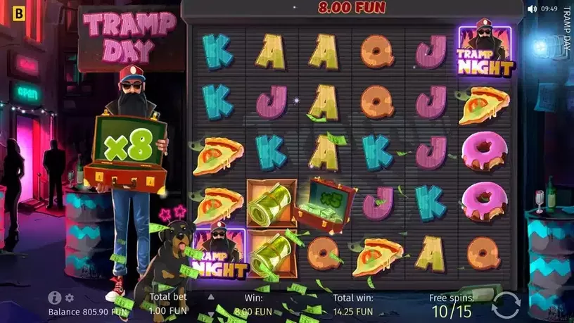 Tramp Day slot screenshot 4