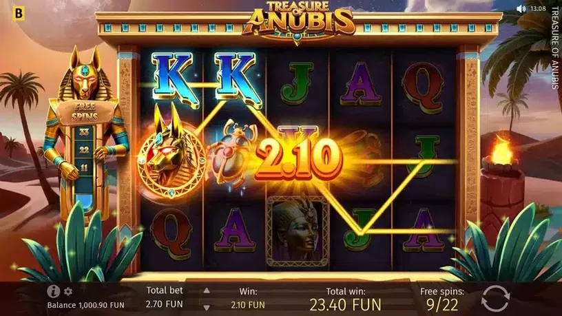 Treasure of Anubis slot screenshot 5
