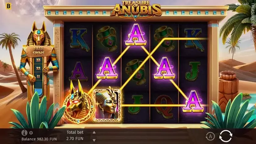 Treasure of Anubis slot screenshot 1