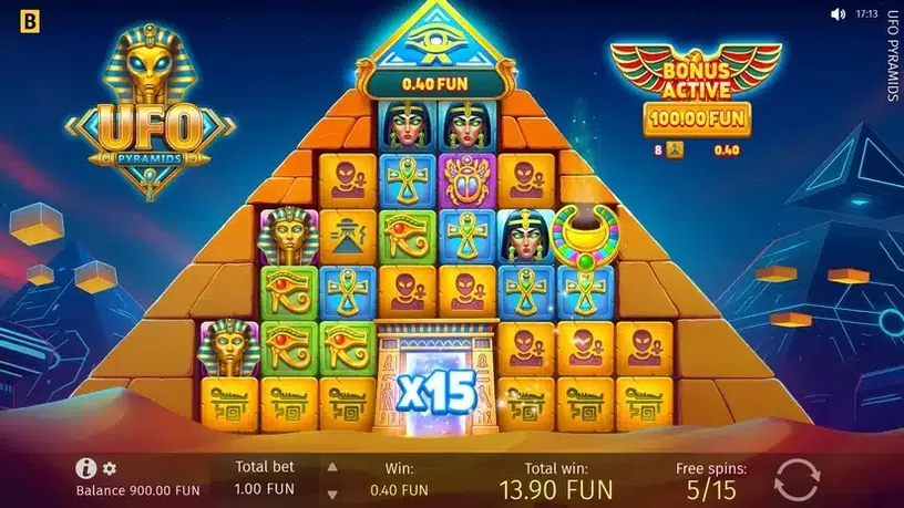 UFO Pyramids slot screenshot 5