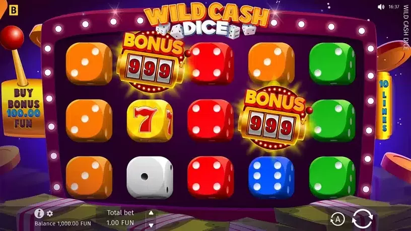 Wild Cash Dice slot screenshot 1