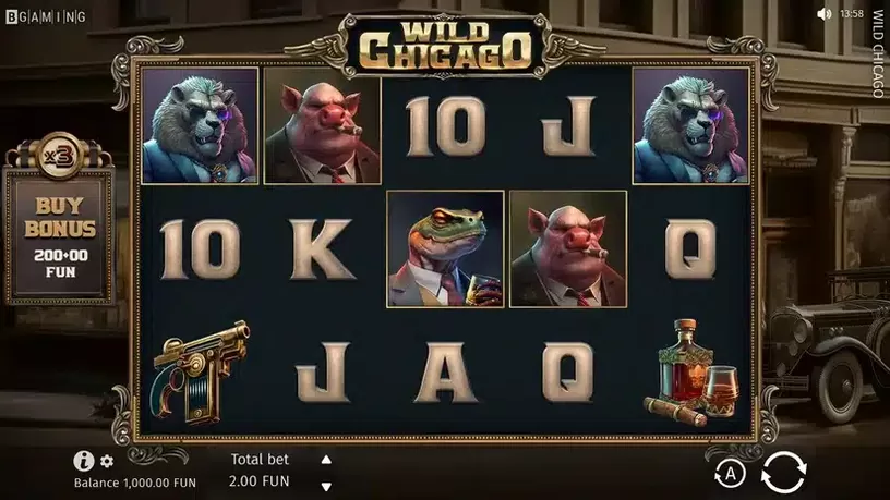 Wild Chicago slot screenshot 1