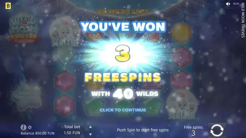 Wild Moon Thieves slot screenshot 4