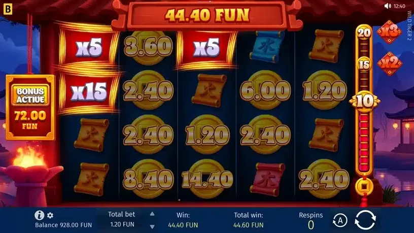 Wild Tiger 2 slot screenshot 5
