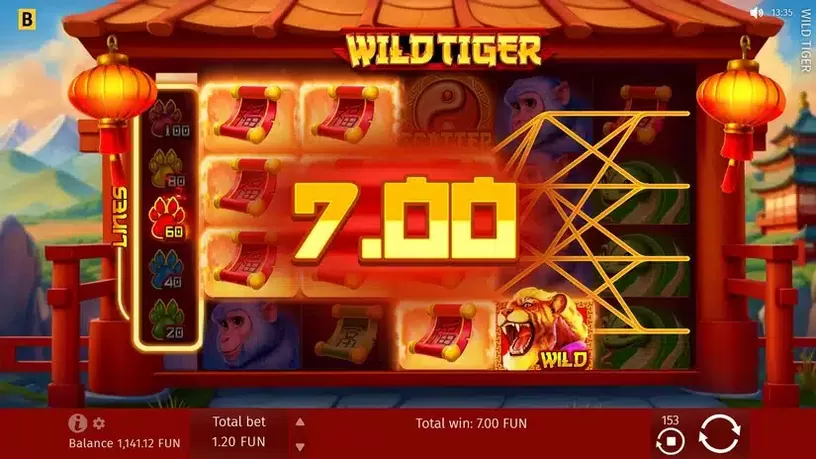 Wild Tiger slot screenshot 5