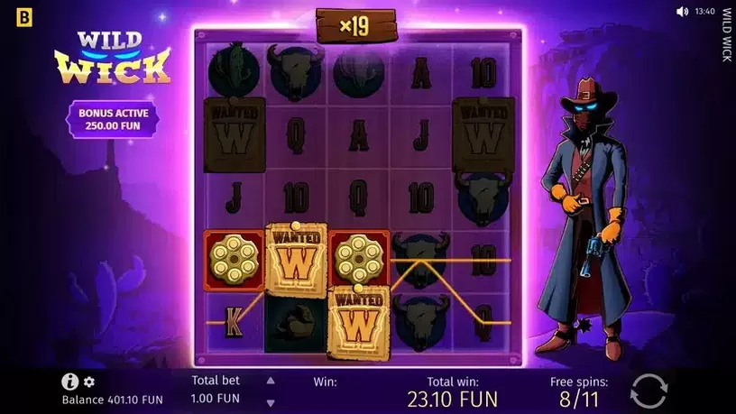 Wild Wick slot screenshot 7