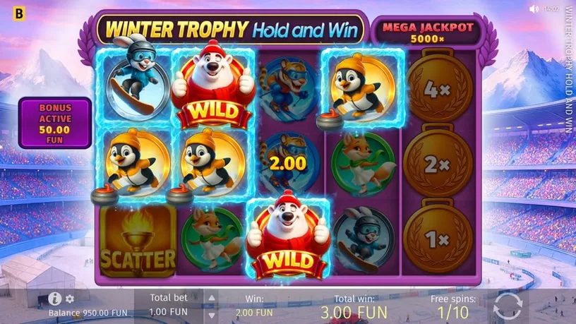 Winter Trophy Hold and Win slot screenshot 3