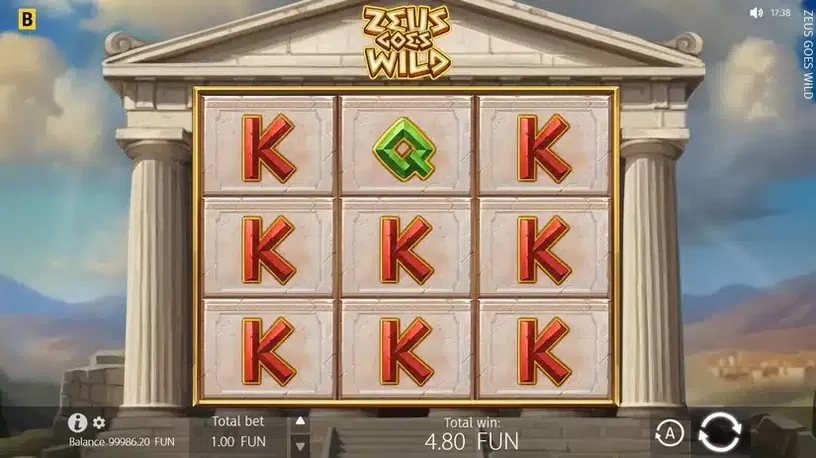 Zeus Goes Wild slot screenshot 4