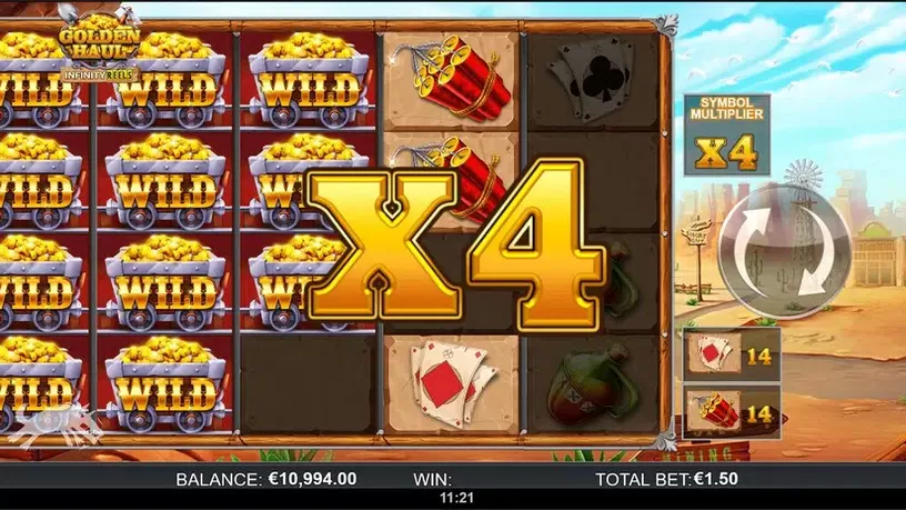Golden Haul Infinity Reels slot screenshot 3