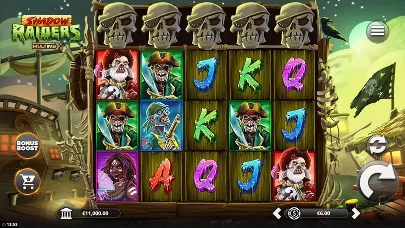 Shadow Raiders MultiMax slot screenshot 1