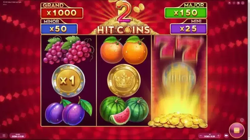 Hit Coins 2 Hold and Spin slot screenshot 1