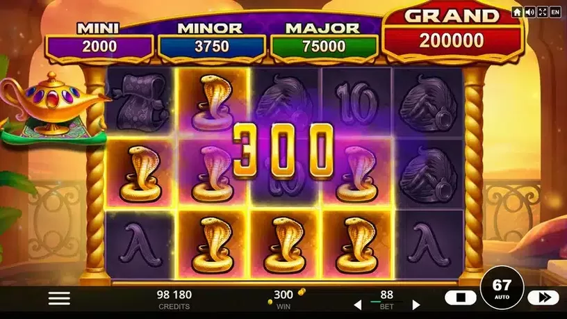 4 Secrets of Aladdin slot screenshot 4