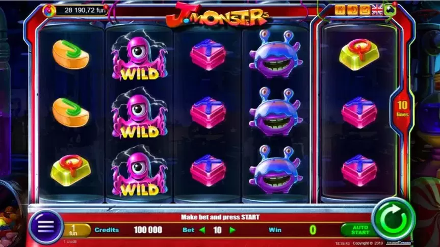 J-Monsters slot screenshot 1