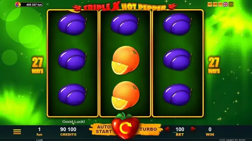 TripleX Hot Pepper slot screenshot 2