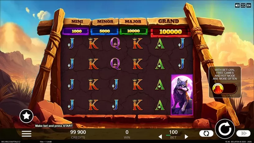 Big Wild Buffalo 2 slot screenshot 1