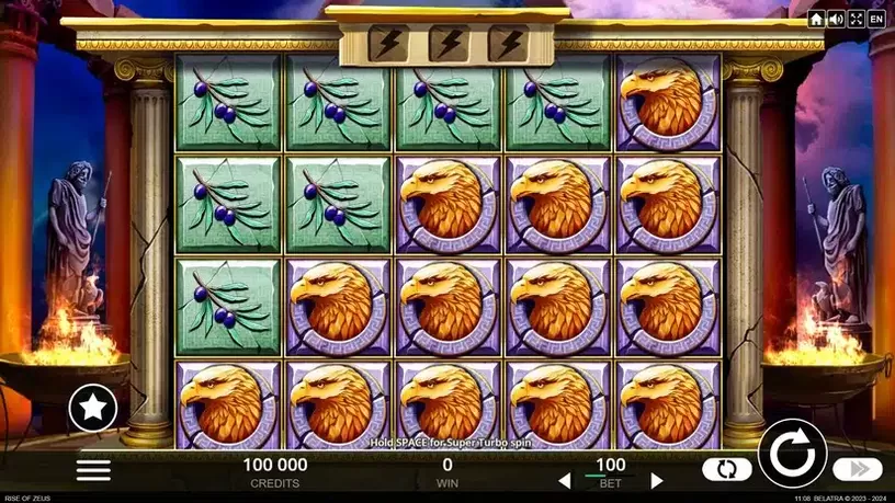 Rise of Zeus slot screenshot 1