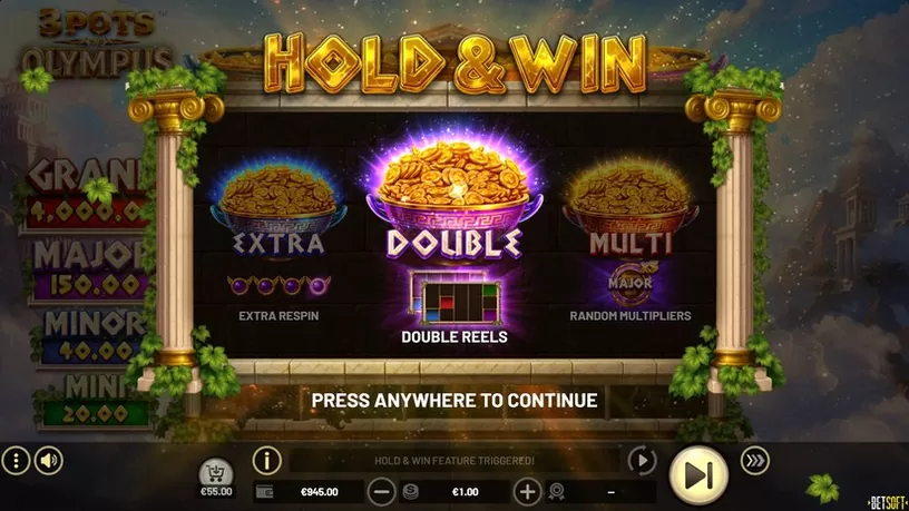 3 Pots of Olympus slot screenshot 3