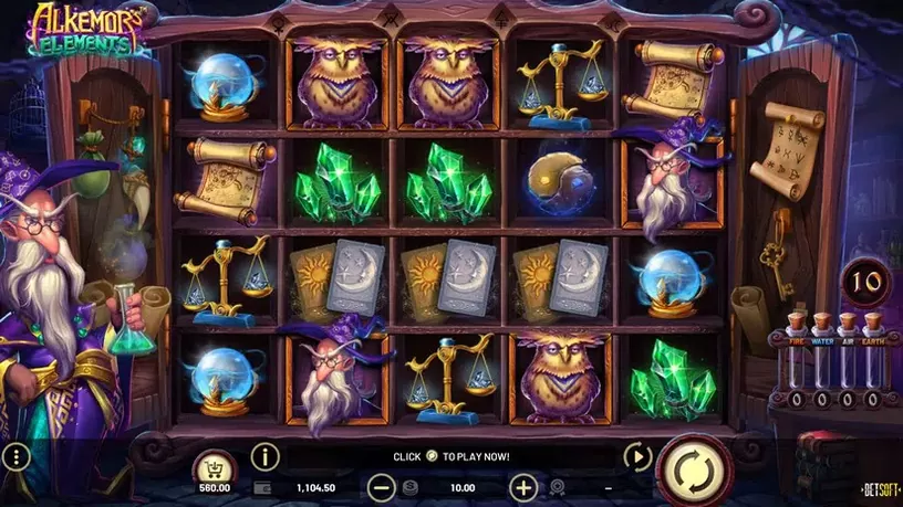 Alkemor’s Elements slot screenshot 1