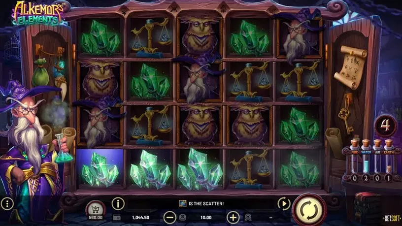 Alkemor’s Elements slot screenshot 2