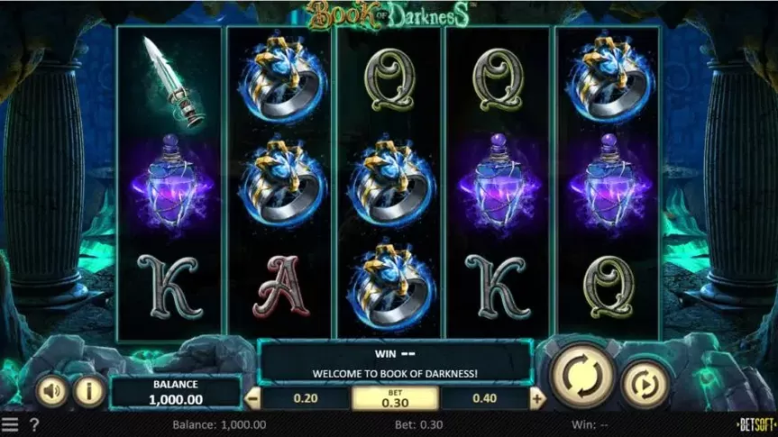 Book of Darkness slot screenshot 1