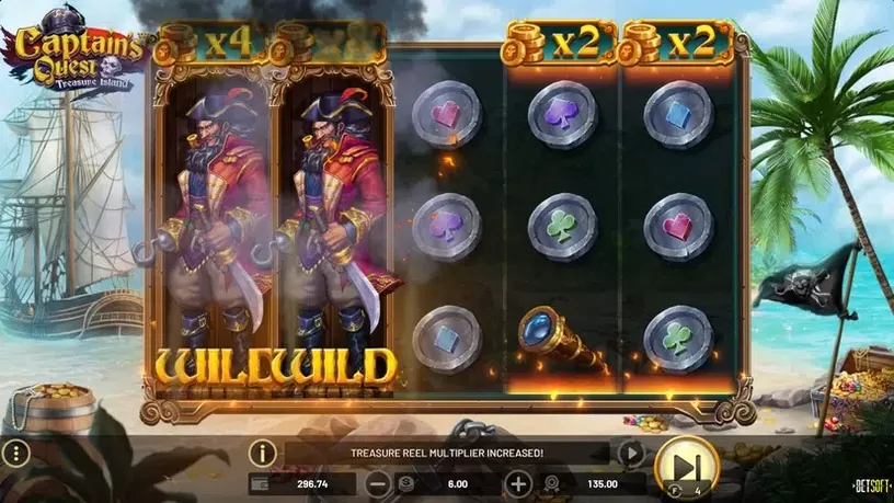 Captain’s Quest Treasure Island slot screenshot 6
