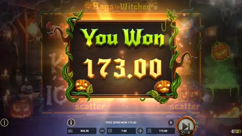 Rags to Witches slot screenshot 6