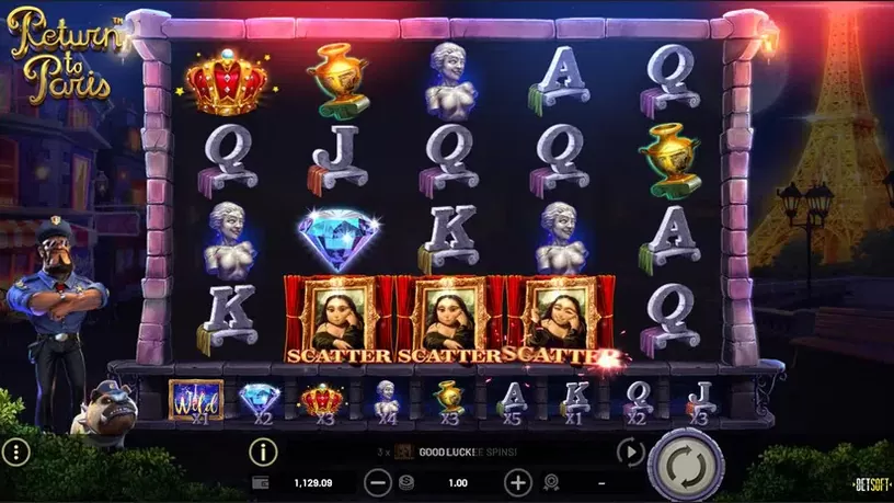 Return to Paris slot screenshot 3