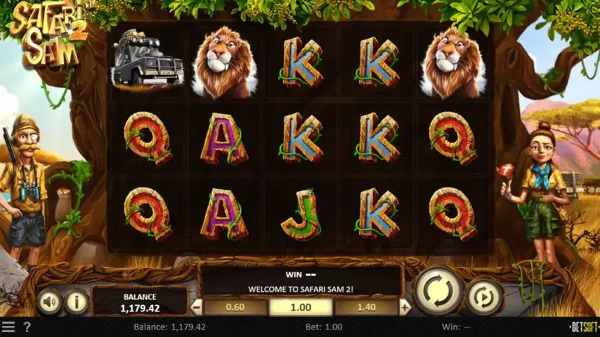 Safari Sam 2 slot screenshot 1